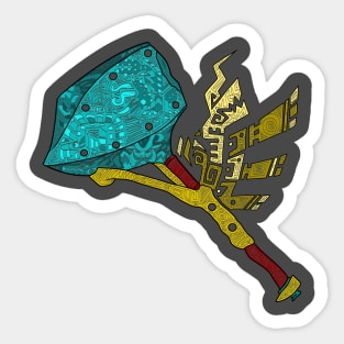 Monster hunter Hammer lined Sticker